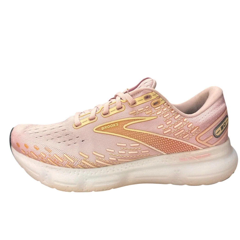 Brooks Glycerin 20 Womens 9 B Running Sneakers Pink Pastel Coquette Athleisure